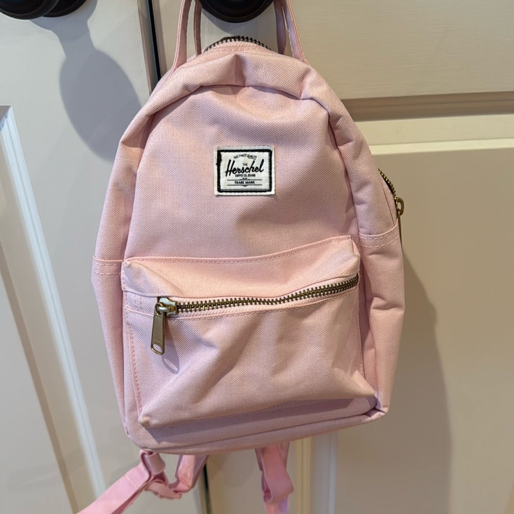 Herschel light pink mini backpack